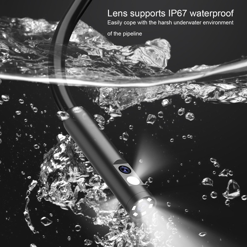 Industrial Endoscope 8mm Lens 1m Hard Line 1080P HD 5