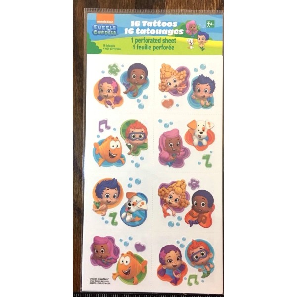 Unbranded TEMPORARY TATTOOS NEW YOU CHOOSE - BUBBLE GUPPIES 16
