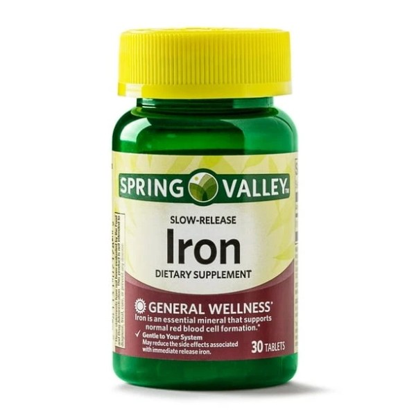 Spring Valley Iron 45mg Slow Release 30 Ct – General