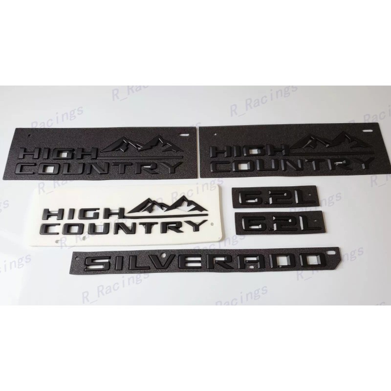 GM Auto Fender Matte Black High Country Rear Silverado Hood