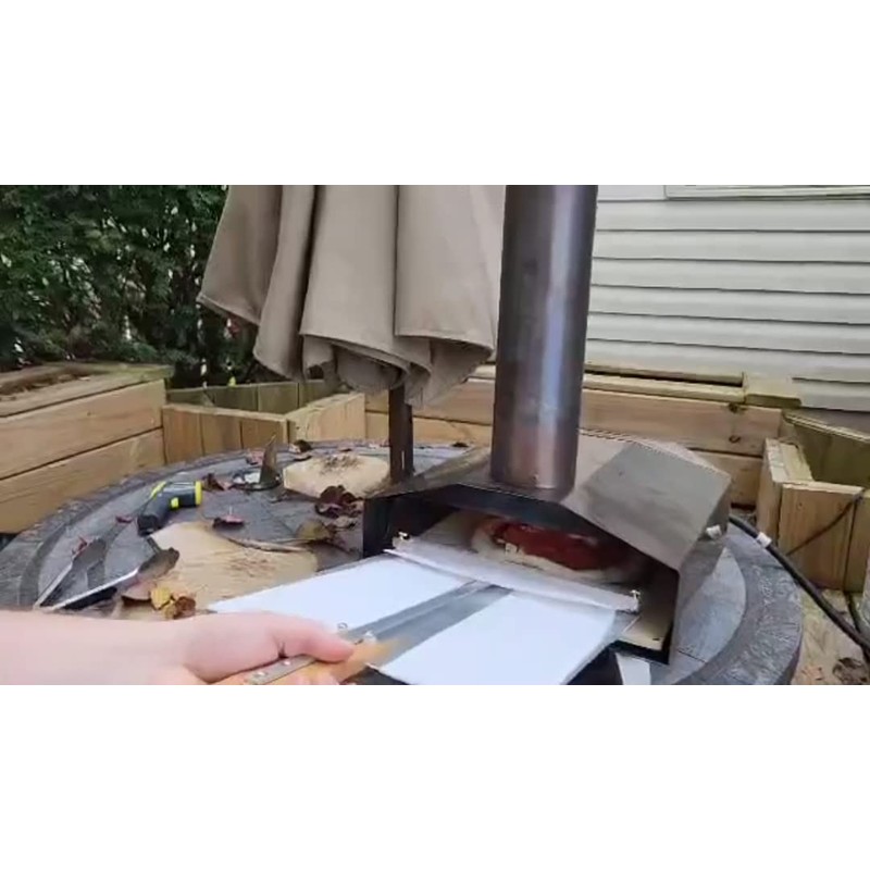 Large 14" EXO Long Handled Non-Stick Super Peel WFO Conveyor