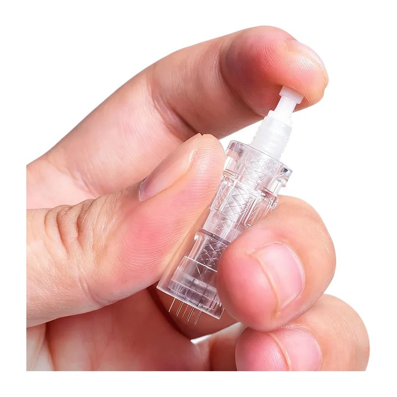 Dermaroller Barba Rodillo Dermafol 0.5mm Titanio Con Estuche