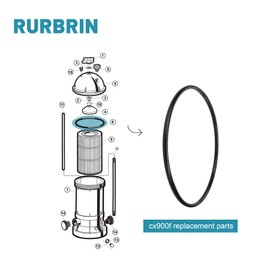 CX900F 0-240 Tank Lid O-Ring for Hayward Star-Clear Plus U9-228A C751 C900 C1200 C17502 Pool Cartridge Filter (1PCS) Black