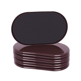 RCHYFEED 8 Pack Furniture Slider for Carpet 9-1/2 Inch, Furniture Sliders and Gliders 127 * 241mm, Reusable Furniture Sliding Pads for Effortlessly Moving Heavy Items, Floors Carpet Protectors Brown