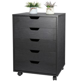 SEGAWE 5 Drawer Dresser Storage Tower Organizer Unit for Bedroom Closet Entryway