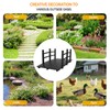 VINGLI 4 ft Garden Bridge, Arch Walkway Wooden Bridge with