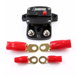 Xscorpion 140 AMP IN-LINE POWER MARINE RATED CIRCUIT BREAKER REPLACES FUSE HOLDER 12Volt