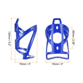 QUARKZMAN Bicycle Water Bottle Cage 5.3 Inch PC Universal Bicycle Bottle Cages Ultralight Bicycle Hydration Holders with Screws for MTB Mountain Road Gravel, Blue