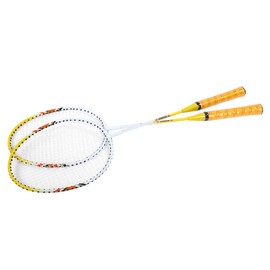 1 Pair Badminton Racket Set Lightweight Training Racquets With Bag