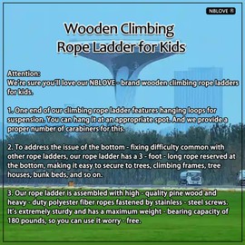 Innovative Rainbow Kids' Wooden Rope Ladder - 3/4/5-Group Connectivity, 14-Inch Wide, Ideal Ninja Warrior Accessory for Tree, Swing & Play (Set4: 5-Interlinked Colorful Ladders)