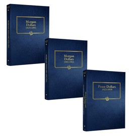 Whitman US Morgan and Peace Dollar Album Set 1878-1935#9128 and #9129 and #9130