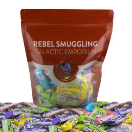 Ultimate Taffy Candy Bulk 2LB Bag by Rebel Smuggling Galactic Emporium. Includes- Banana, Cherry, Strawberry, Grape, Blue Raspberry, and Sour Apple
