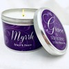 Abba Oil Myrrh Tin Candle - ''His Grace is Sufficient'' (6 oz) 1 pk