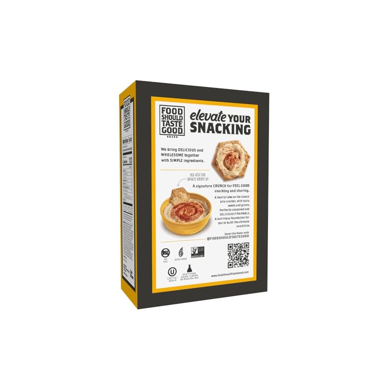 Food Should Taste Good Crackers, 5oz Boxes (Multigrain Pita) (Pack