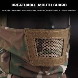 Full Face Mask Balaclava, Tactical Mask Hood Headgear,Combine with Helmet/Airsoft Mask