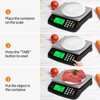 Large Digital Kitchen Scale Black 30kg/66lb Commercial Food Scale Stainless