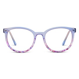 Peepers by PeeperSpecs Oprah's Favorite Women's That's a Wrap Round Blue Light Blocking Reading Glasses - Blue +1.00