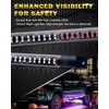 LUMENIX 70 Inch Emergency Running Board Rigid Strobe Lights Strip