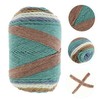 DOITOOL 1roll Strand Rainbow Yarn for Knitting Projects Soft and