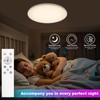 OUILA LED Ceiling Light Dimmable with Remote Control 3000K-6500K &