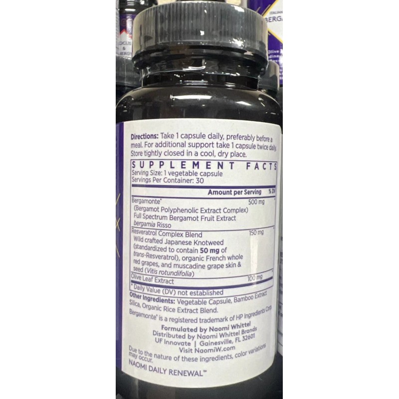Naomi: Italian Citrus Bergamot - 30 Capsules - Exp 01/2026