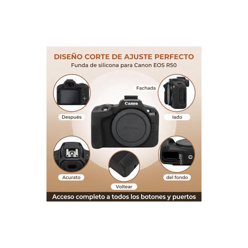 Funda de Silicona para Cámara Canon EOS R50 | Protector
