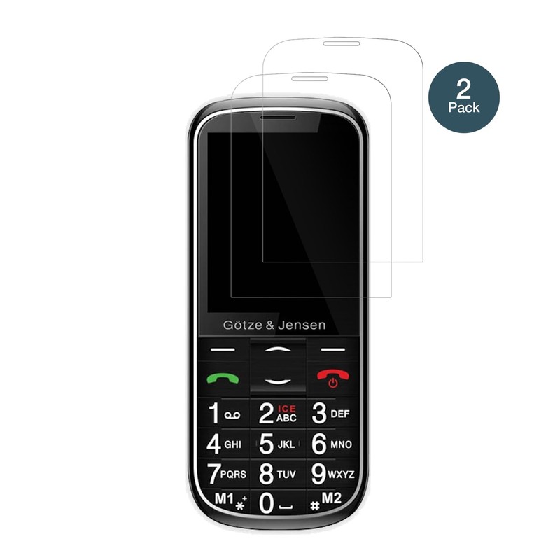 dipos I 2x Displayschutz 9H klar kompatibel mit Gotze Jensen