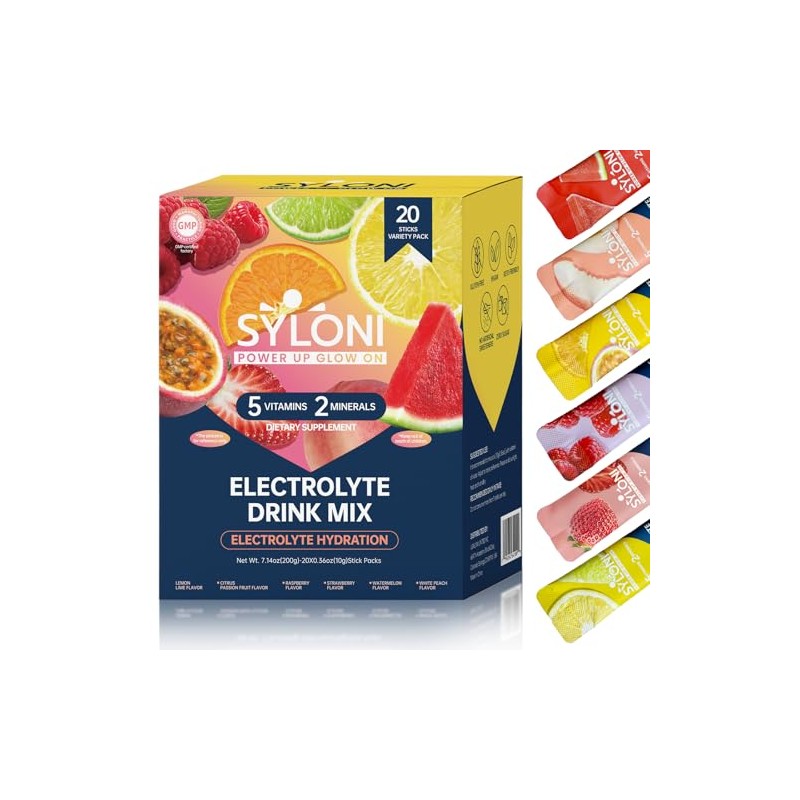 Syloni Electrolyte Powder Variety Pack - Sugar Free Hydration Mix