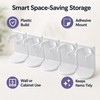 Adhesive Storage Rack for Bathroom Organization – Slim Plastic Wall-Mount