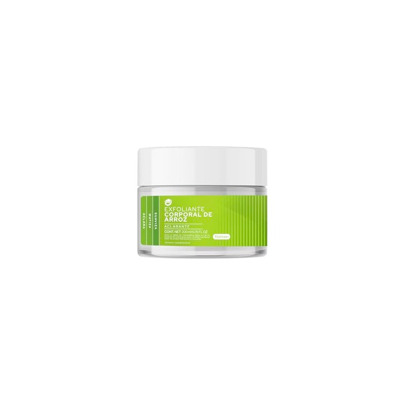 Exfoliante Corporal de Arroz, Aclarante Natural, 200 ml