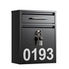 LAND·VOI Mailbox for Outside Wall Mount, Heavy Duty Rustproof, Anti-Theft