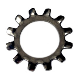 1/4" Stainless Steel External Tooth Star Lock Washers (Pack of 100pcs) Marine Bolt Supply