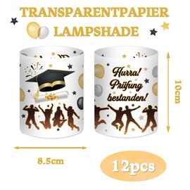 12 Lanterns, Table Decoration, Gift for Passing Exams, Graduation Decoration, Bachelor’s Graduation Party Table Decoration