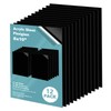 Egofine 8" x 10" Black Plexiglass Sheets 12 Pack 0.04