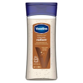 Vaseline - Aceite Corporal en Gel Cocoa Radiant (200 ml), Hidratación Profunda con Brillo Natural, Enriquecido con Cacao Puro