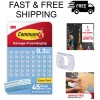 Command Indoor Mini Light Clips, 45 Clear Clips and 54