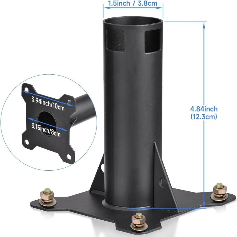 Starlink V2 Roof Mount Heavy-Duty Steel Bracket Rustproof Easy Installation