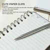 100pcs Blue Birds Paper Clips Creatively Cute Plated Metal Bookmark