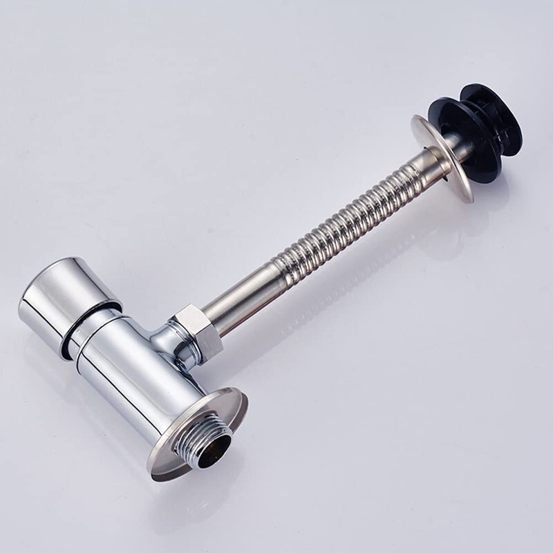Zinc Alloy Toilet Flush Valve Hand Press Flushing Tool Office