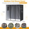 Outdoor Large Cat Enclosure Cover, Waterproof Walk-in Cat Kennel Cover