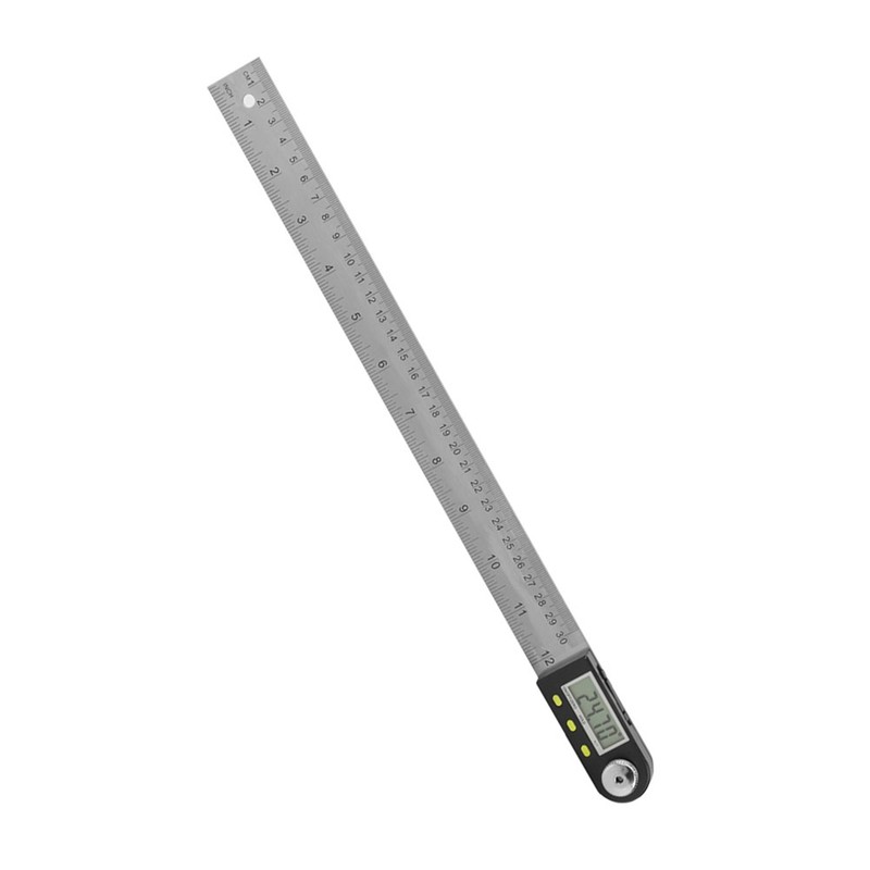 0-300mm Stainless Steel Electronic Protractor Digital Goniometer Angle Finder Miter