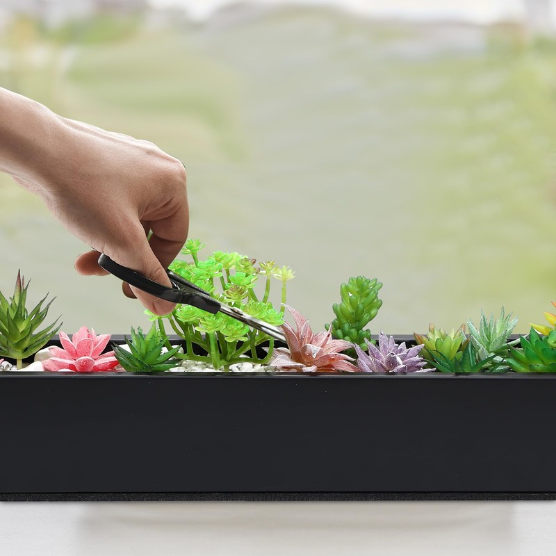 FillTouch Long Rectangular Planter Box Window Sill Planter Box Metal