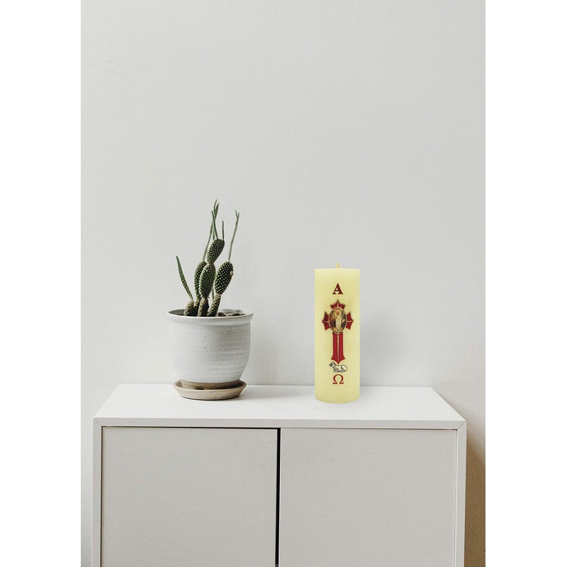 Eucaris - Cirio Pascual Decorado Chico Pequeño Vela con Imagen
