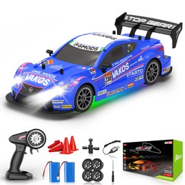 Sakeye RC Drift Car, 1:16 Remote Control Drift Car 4WD 2.4GHz RC Cars Remote Control Car Drifting Cars High Speed Model Vehicle with Lights Drifting Tire Rechargeable Toy Cars Gifts for Adults Boys