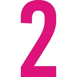 Shirtinstyle Zahlen selbsklebende Aufkleber, von 2-50cm Höhe, Mülltone, Haustür, Basteln, Boote, Nummern, Kennzeichen, Türen, Hausnummer, Bootsnummer, Zahl 2-12cm, Farbe pink