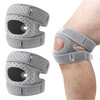 VEGCOO 2 Stück Wellness Kniebandage, Knee Braces, Verstellbare Knieunterstützung, Stabilisierende