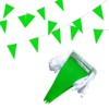 Polyester Fabric Bunting Banner 20M Green Bunting Banner with 40