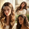 8Pcs Water Drop Metal Snap Hair Clips Textured Non Slip