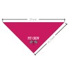Pit Crew Dog Bandana, Deep Pink Pet Dog Triangle Scarf,