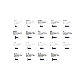 Wokonl Red Dot Mounting Screws Kit - 57 Pcs of 19 Sets Compatible with RMR Screws Include M3, M4, #6-32 Screws for Pistol Red Dot Mounting